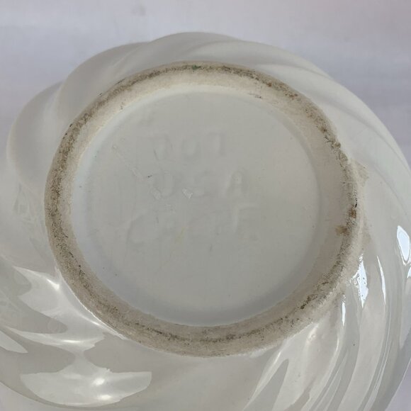 Vintage California Pottery Vase White Ceramic MCM - Picture 4 of 11